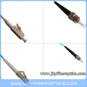 LC/PC to ST/PC Multimode 10G OM3 Simplex Fiber Optic Patch Cord